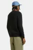 Jacques Waffle Knit Sweater - Black sold by Brixton