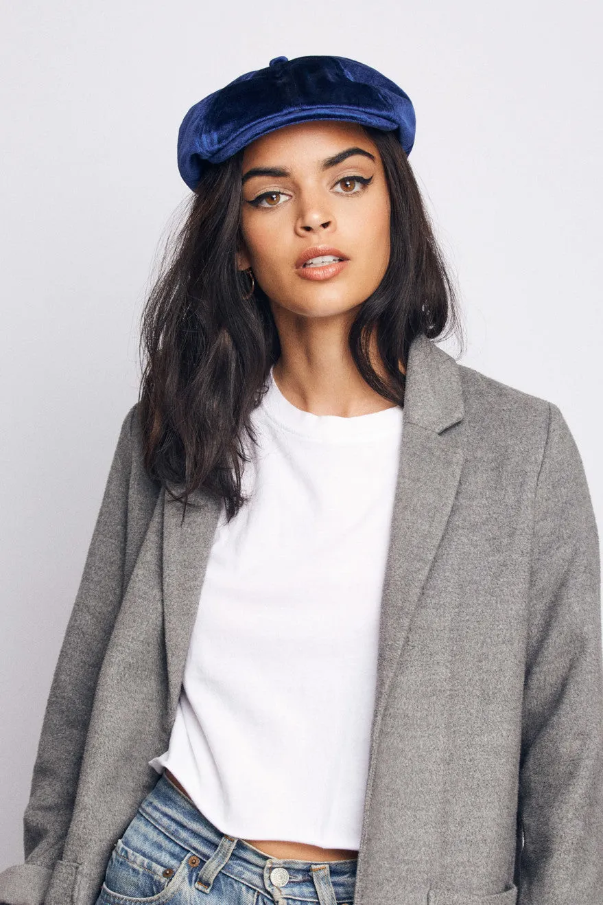 Brood Women Snap Cap - Navy sold by Brixton