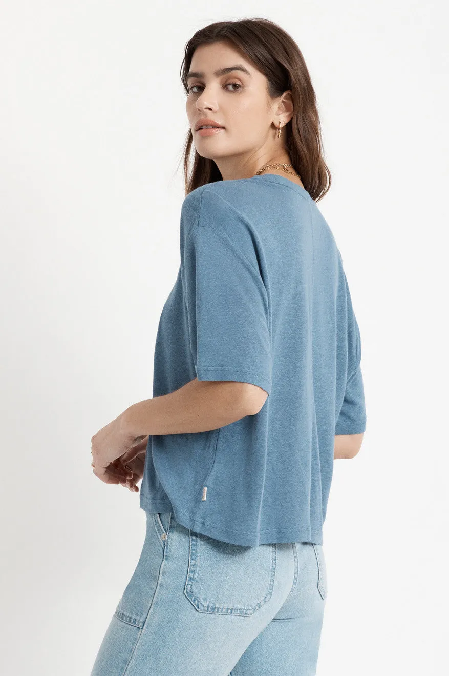 Montauk Skimmer Tee - Slate Blue sold by Brixton product image thumbnail 2