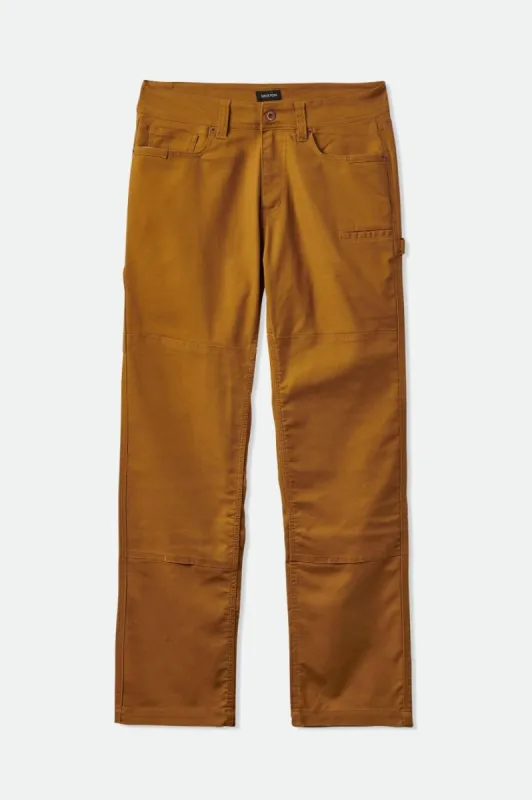 Builders Carpenter Stretch Pant - Golden Brown sold by Brixton