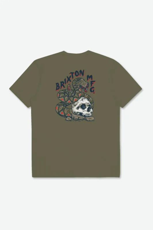 Trailmoor S/S Standard Tee - Olive Surplus sold by Brixton
