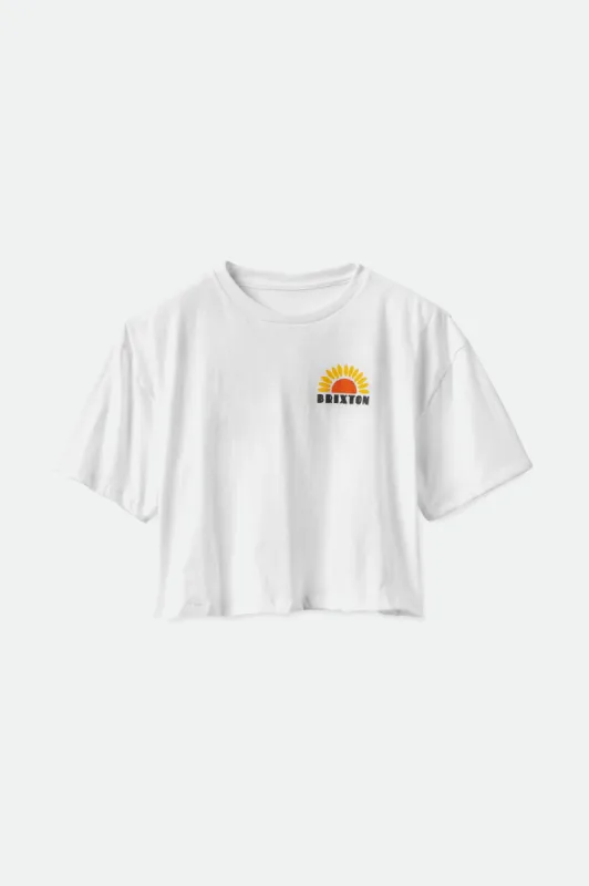 Sunshine S/S Skimmer - White sold by Brixton