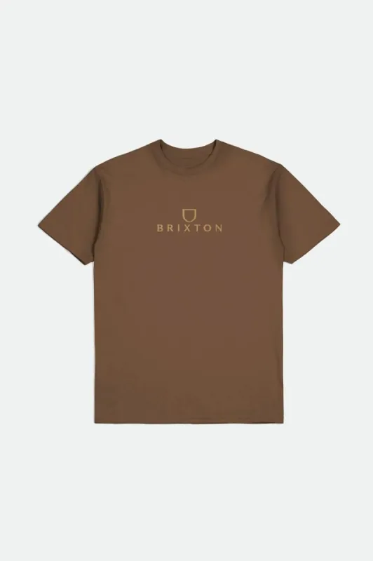 Alpha Thread S/S Standard Tee - Bison sold by Brixton