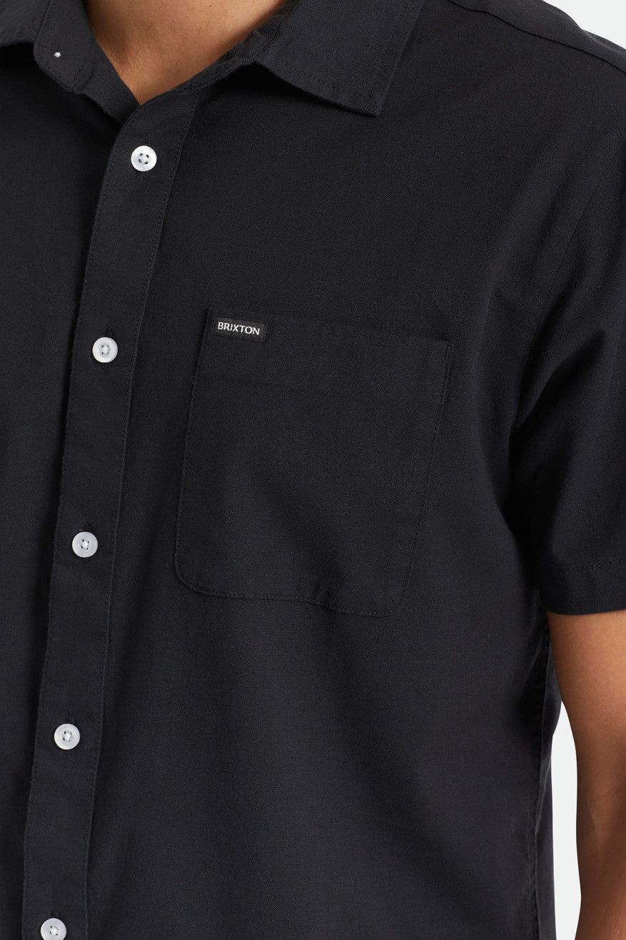 Charter Oxford S/S Shirt - Black sold by Brixton product image thumbnail 5