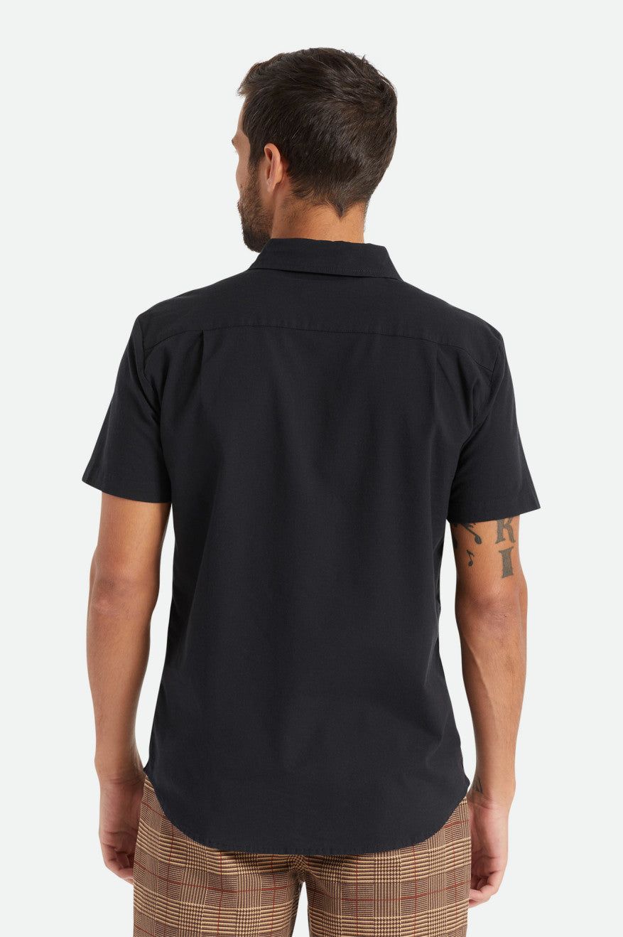 Charter Oxford S/S Shirt - Black sold by Brixton product image thumbnail 4