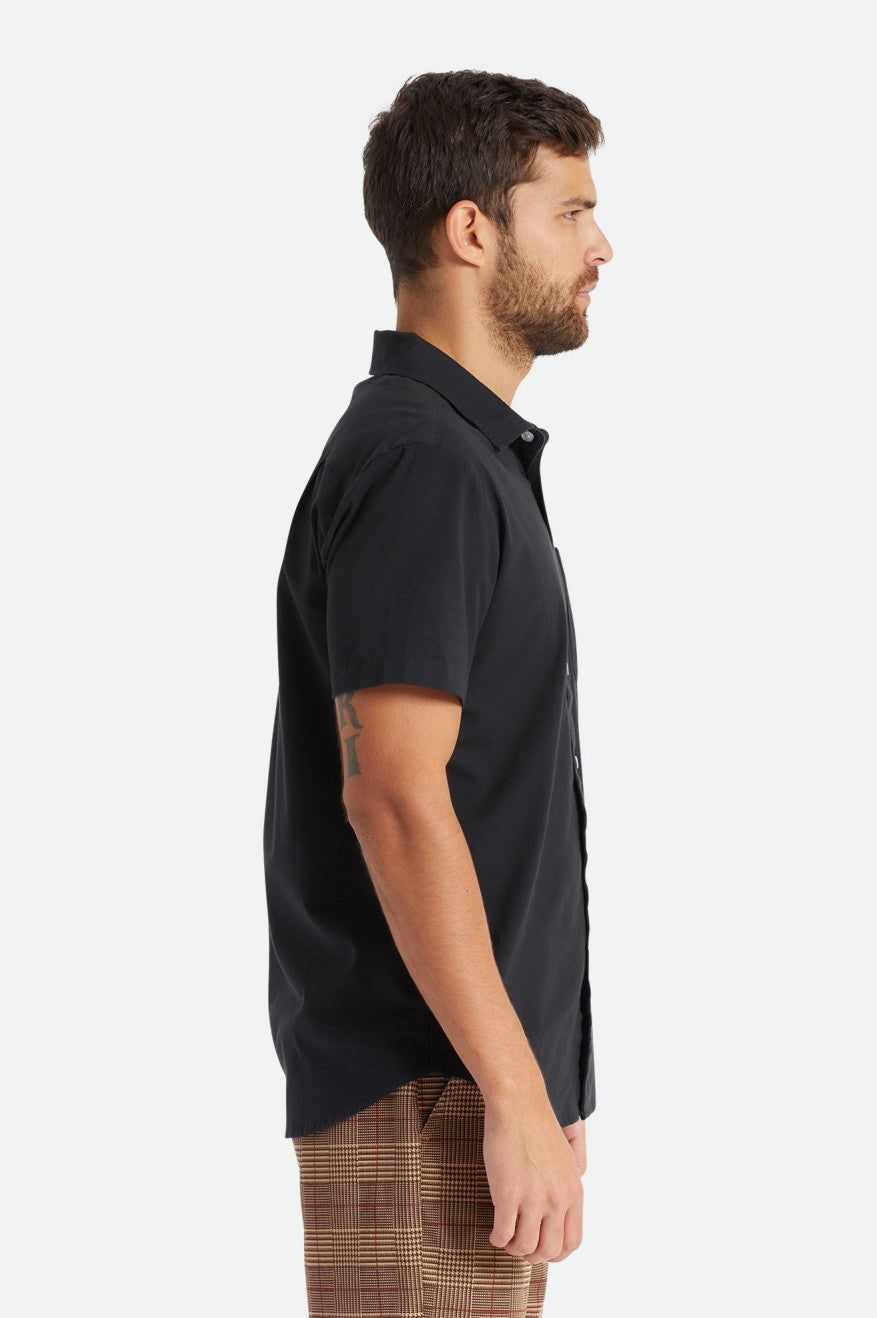 Charter Oxford S/S Shirt - Black sold by Brixton product image thumbnail 3