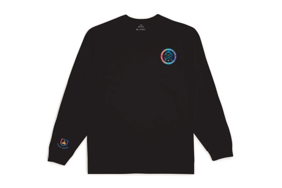 Highlands L/S Standard Tee - Black sold by Brixton