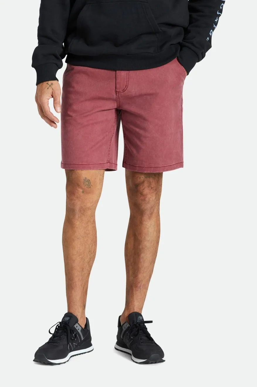 Choice Chino Short 9" - Island Berry Vintage Wash sold by Brixton product image thumbnail 2