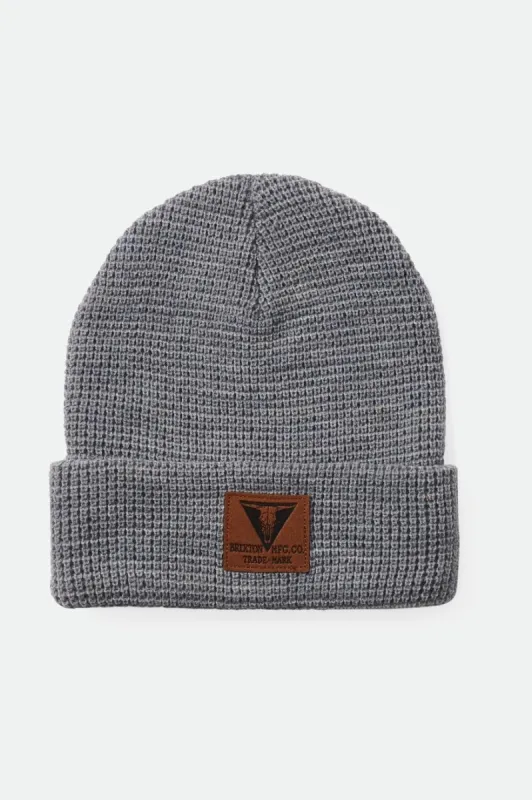 Galveston Waffle Knit Beanie - Light Heather Grey sold by Brixton