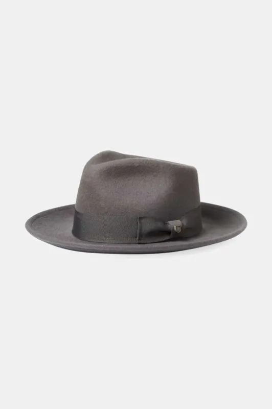 Swindle Convertabrim Fedora - Grey/Grey sold by Brixton
