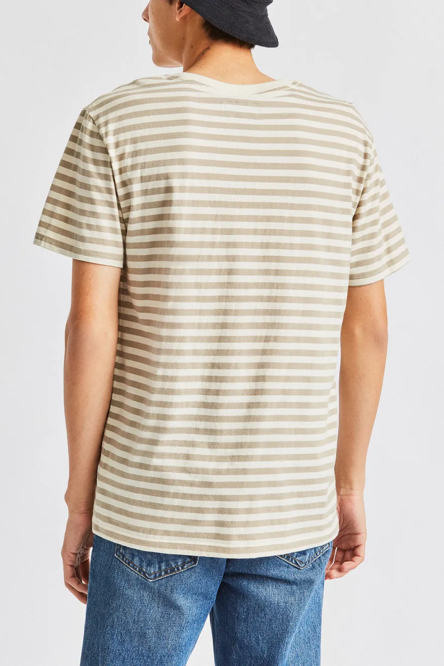 Hilt Mini Stripe S/S Knit - Dove/Rock sold by Brixton product image thumbnail 3