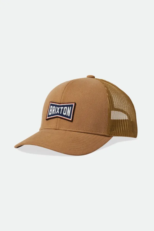 Truss NetPlus MP Trucker Hat - Copper/Copper sold by Brixton