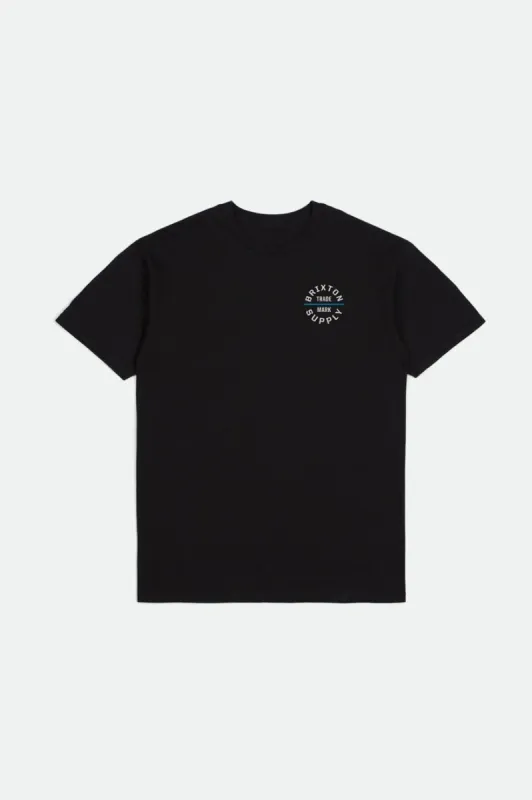 Oath V S/S Standard Tee - Black/Off White/Royal sold by Brixton