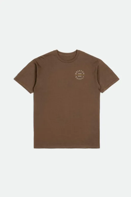 Oath V S/S Standard Tee - Bison/Beige/Bright Gold sold by Brixton