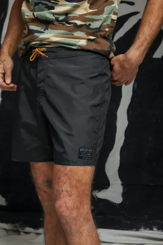 Vintage Nylon Trunk - Washed Black sold by Brixton