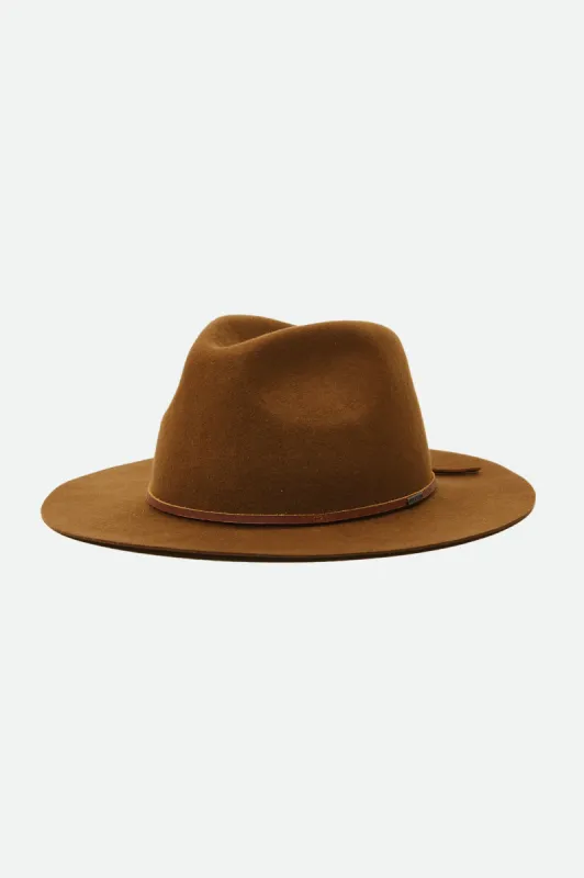 Wesley Packable Fedora - Coffee sold by Brixton