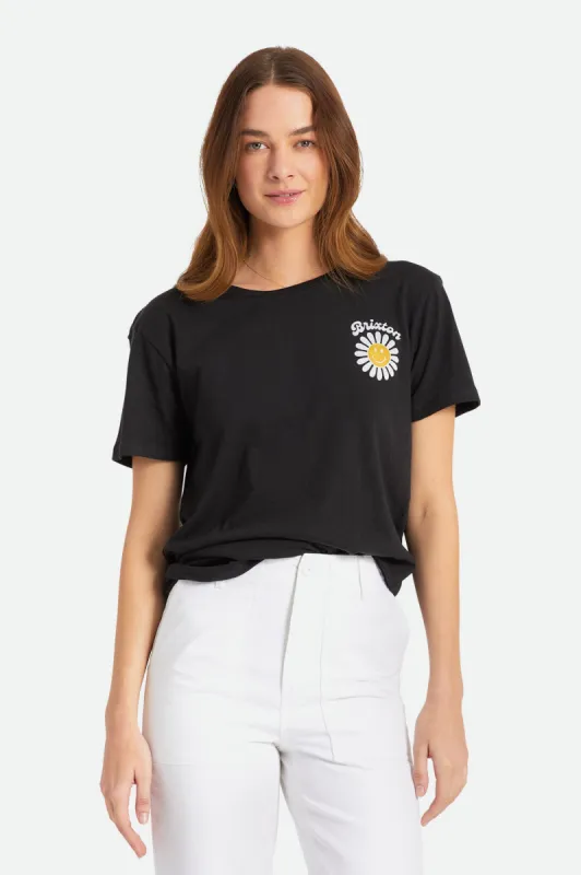 Love Not War S/S Vintage Tee - Black made by Brixton