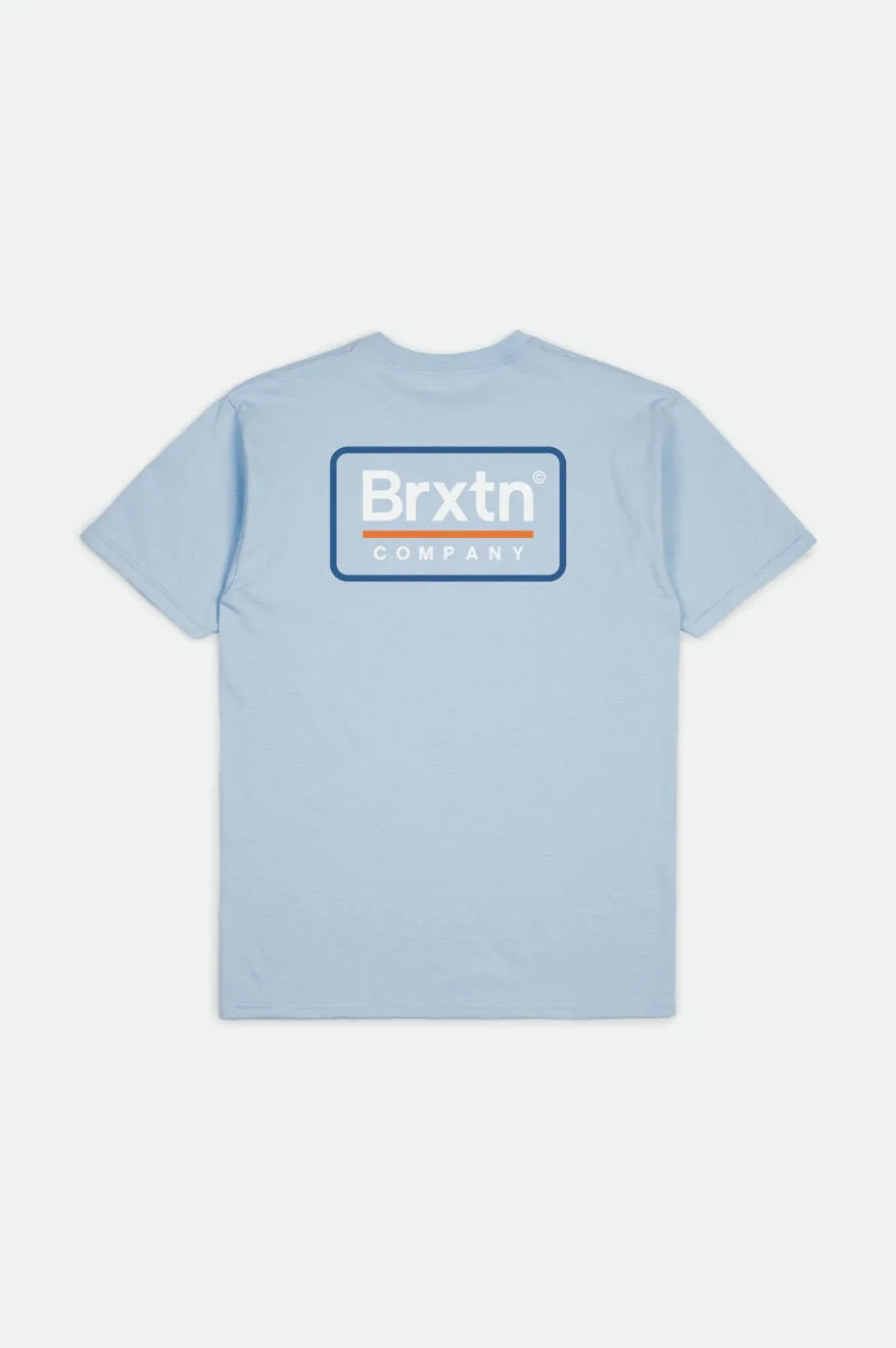 Boys Palmer S/S Standard Tee - Light Blue sold by Brixton product image thumbnail 5