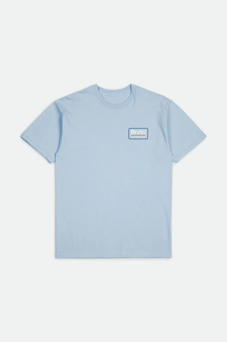 Boys Palmer S/S Standard Tee - Light Blue sold by Brixton product image thumbnail 4
