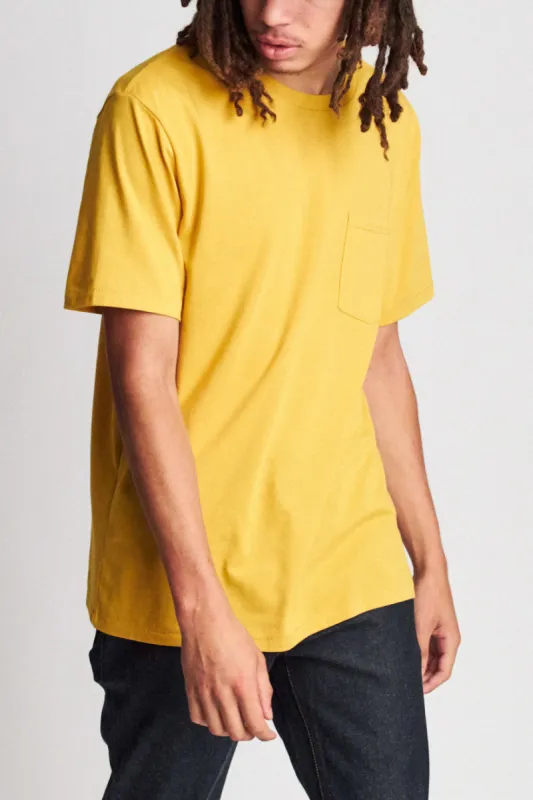 Basic S/S Pocket Tee - Nugget Gold sold by Brixton