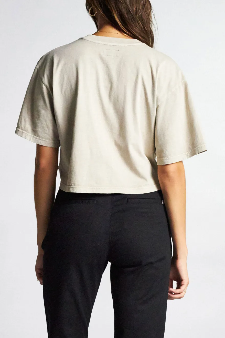 Amanda S/S Crop Tee - Vanilla sold by Brixton product image thumbnail 3