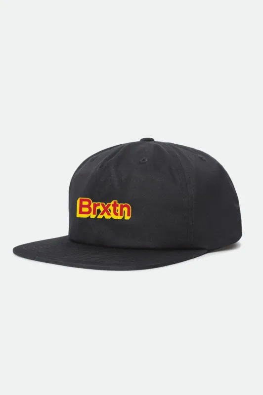 Gate VI MP Snapback - Black sold by Brixton