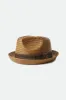 Castor Fedora - Sepia/Brown sold by Brixton