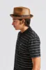 Castor Fedora - Sepia/Brown sold by Brixton