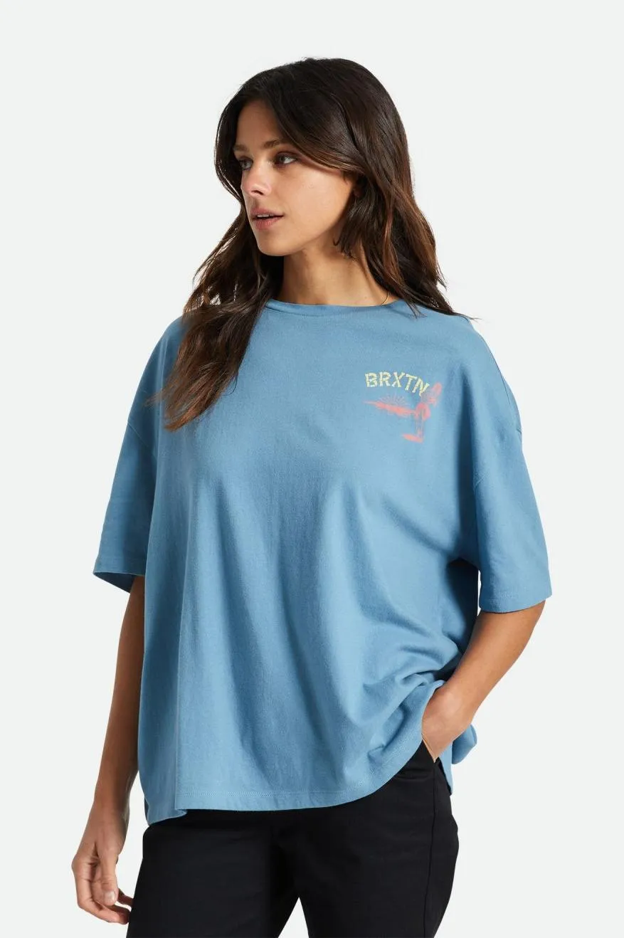 Good Time Oversized Boyfriend Tee - Blue Heaven sold by Brixton product image thumbnail 2