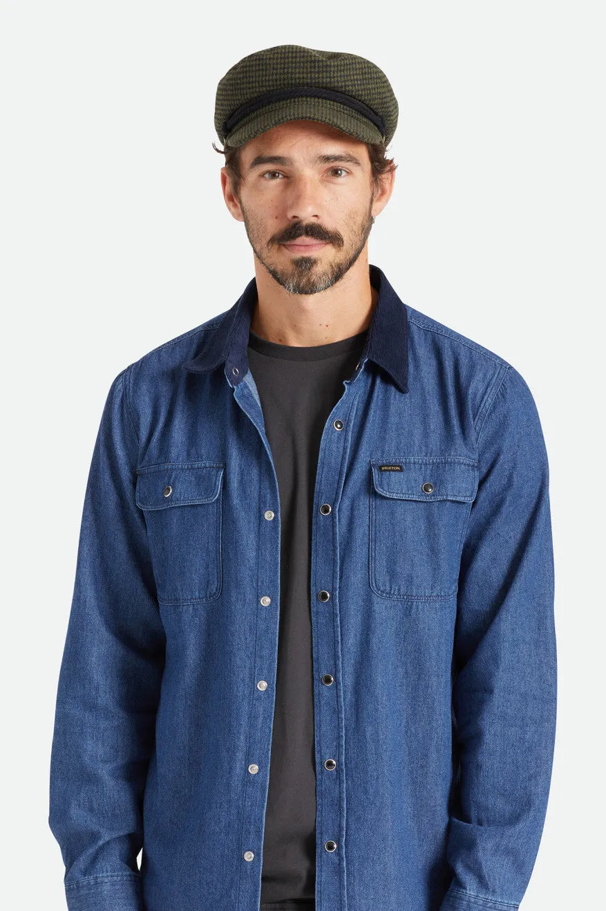 Fiddler Cap - Moss/Black sold by Brixton product image thumbnail 4