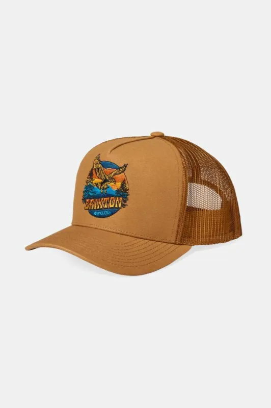 Ridgewood Netplus Trucker Hat - Copper/Copper sold by Brixton