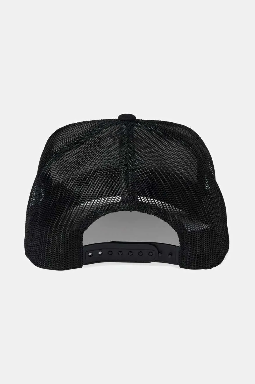Alpha Block Netplus Trucker Hat - Black/Off White/Black sold by Brixton product image thumbnail 2