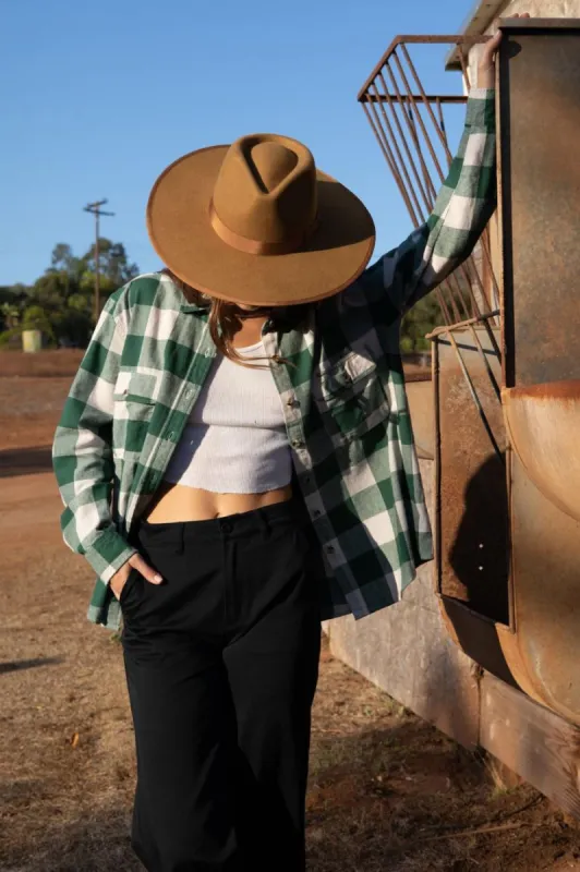 Jo Rancher Hat - Golden Brown sold by Brixton