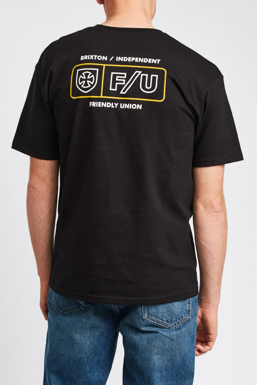 Turnpike S/S Standard Tee - Black sold by Brixton product image thumbnail 3