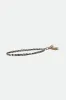 Brixton Adjustable Double Wrap Leather Hat Band - Black/Off White sold by Brixton