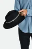 Brixton Adjustable Double Wrap Leather Hat Band - Black/Off White sold by Brixton