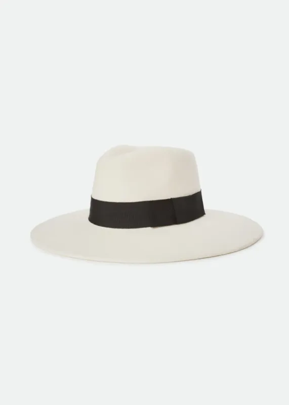 Joanna Felt Hat - Dove/Black sold by Brixton