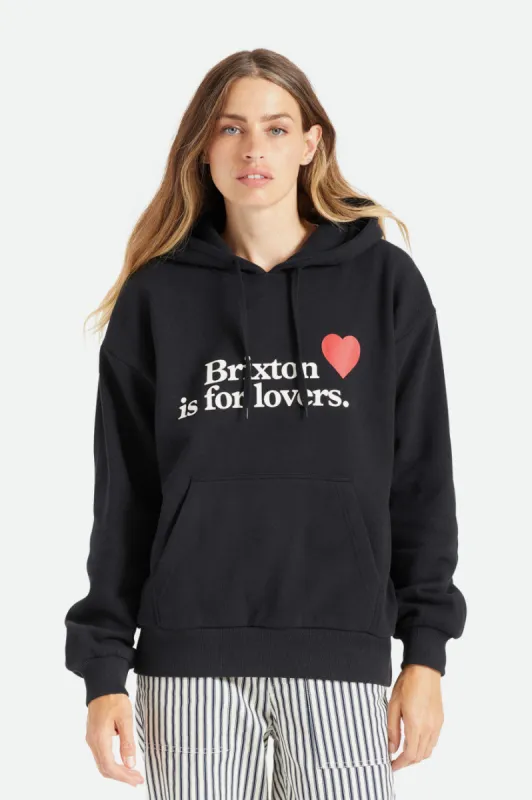 Lovers Hoodie - Black sold by Brixton