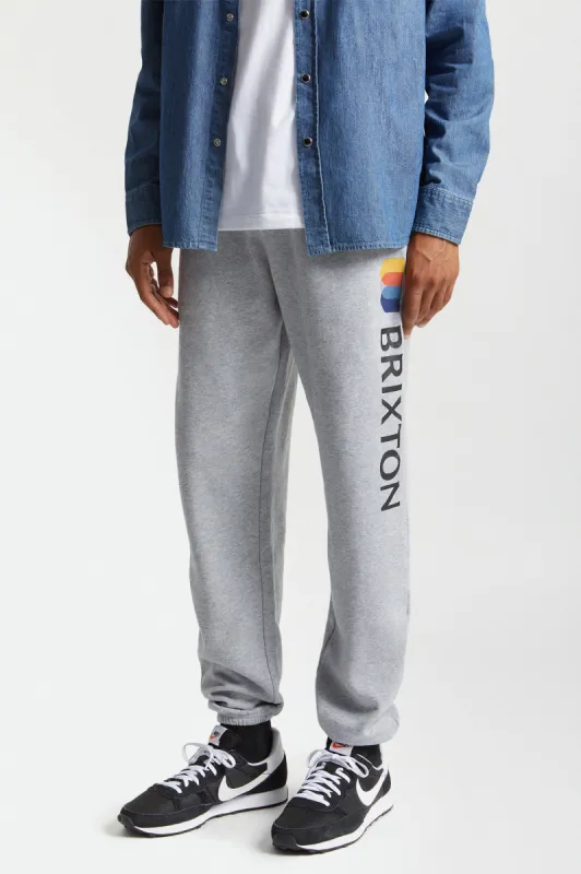 Alton Sweatpant - Heather Grey sold by Brixton