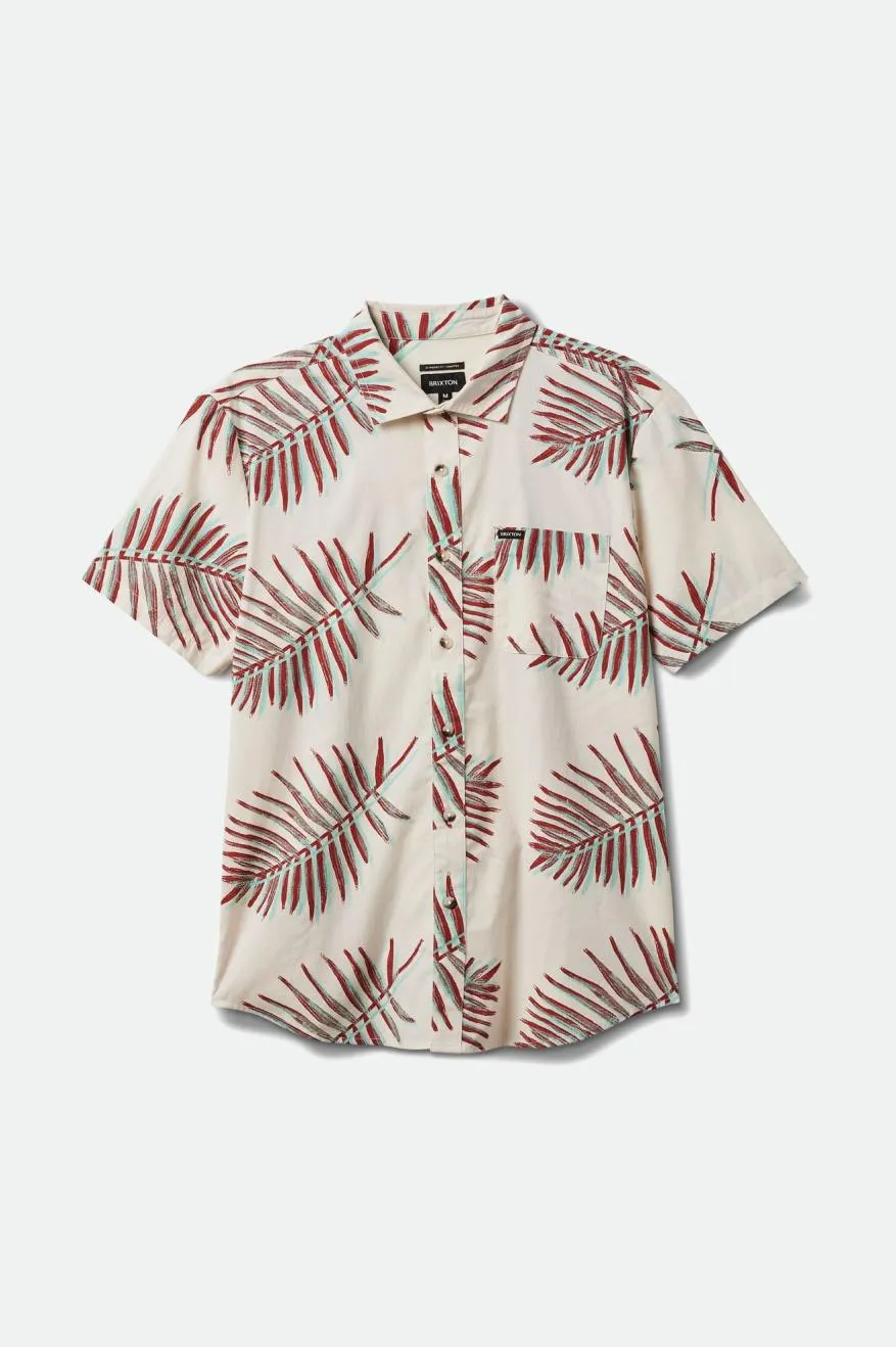 Charter Print S/S Woven - Off White/Palm Leaf sold by Brixton product image thumbnail 5