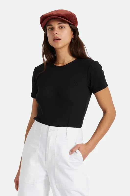 Samantha S/S Baby Tee - Black sold by Brixton