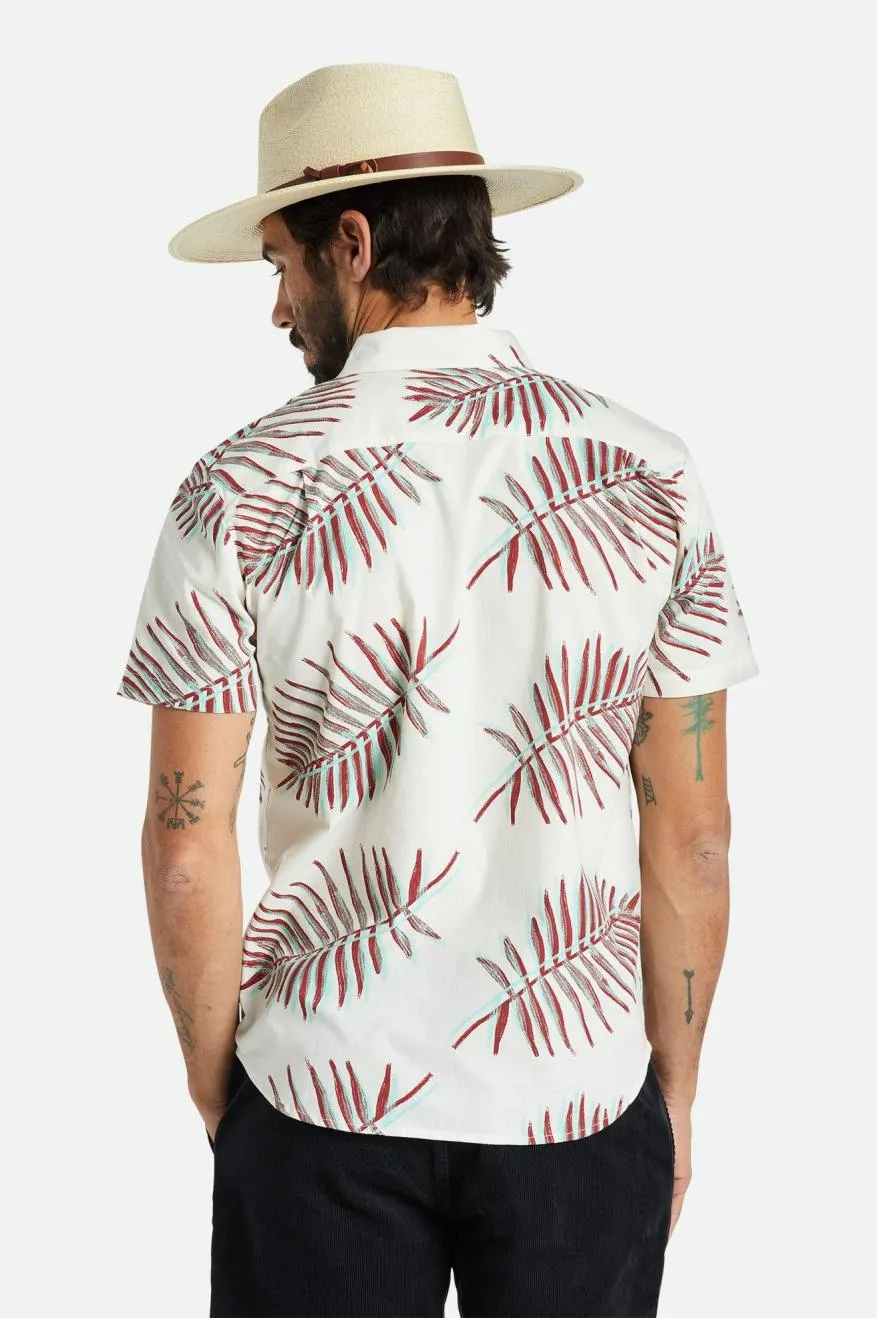 Charter Print S/S Woven - Off White/Palm Leaf sold by Brixton product image thumbnail 4
