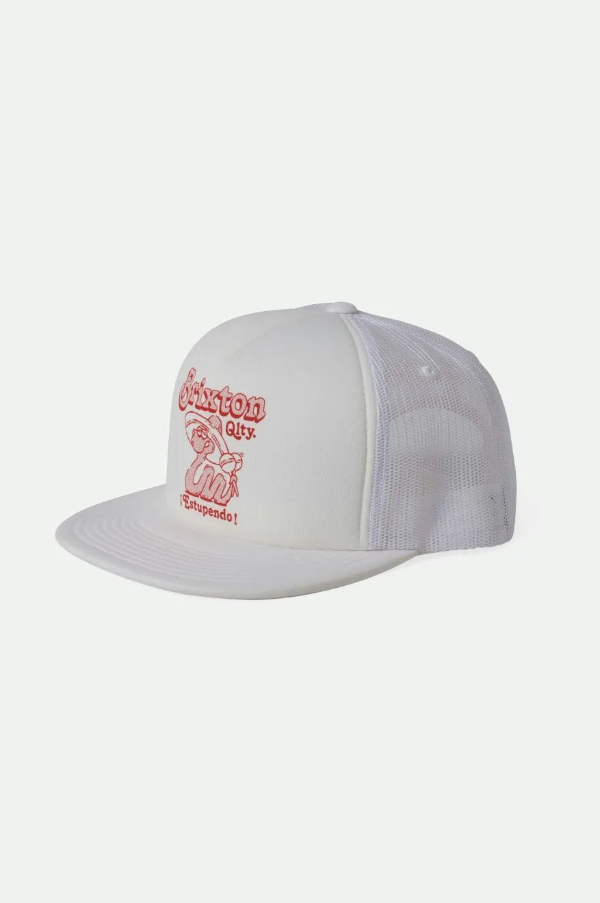 Estupendo HP Trucker Hat - White sold by Brixton