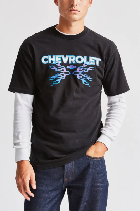 Dirty Two Club S/S Standard Tee - Bel Air Black sold by Brixton