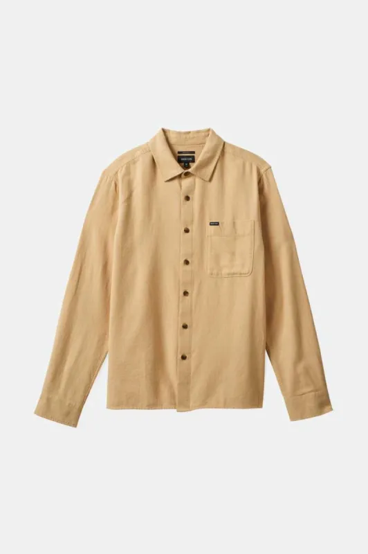 Hasting Lightweight Ultra Soft Flannel - Wheat sold by Brixton