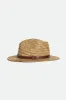 Messer Resort Straw Fedora - Tan sold by Brixton