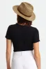 Messer Resort Straw Fedora - Tan sold by Brixton
