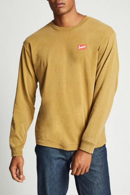 Banquet L/S Standard Tee - Washed Copper sold by Brixton