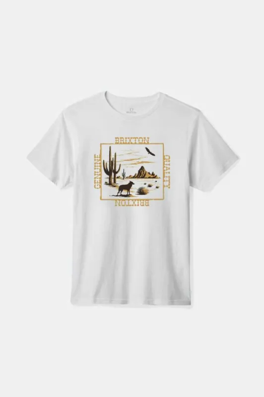 Prescott S/S Tailored T-Shirt - White sold by Brixton