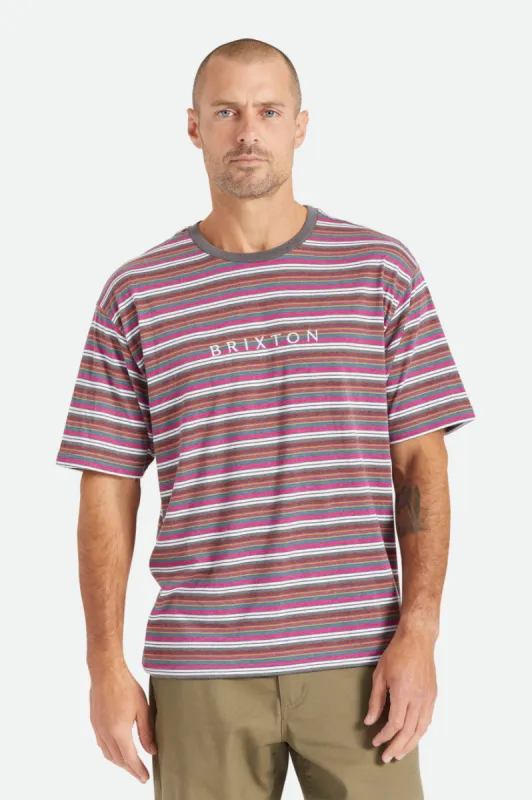 Hilt Boxy Alpha Line S/S Knit - Viva Multi Stripe sold by Brixton